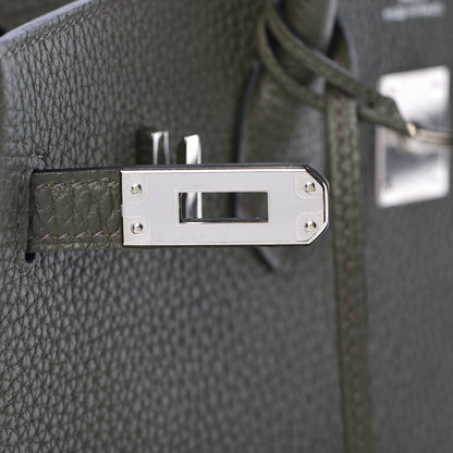 Hermes Togo Birkin 25 Vert Olive 21 of 38