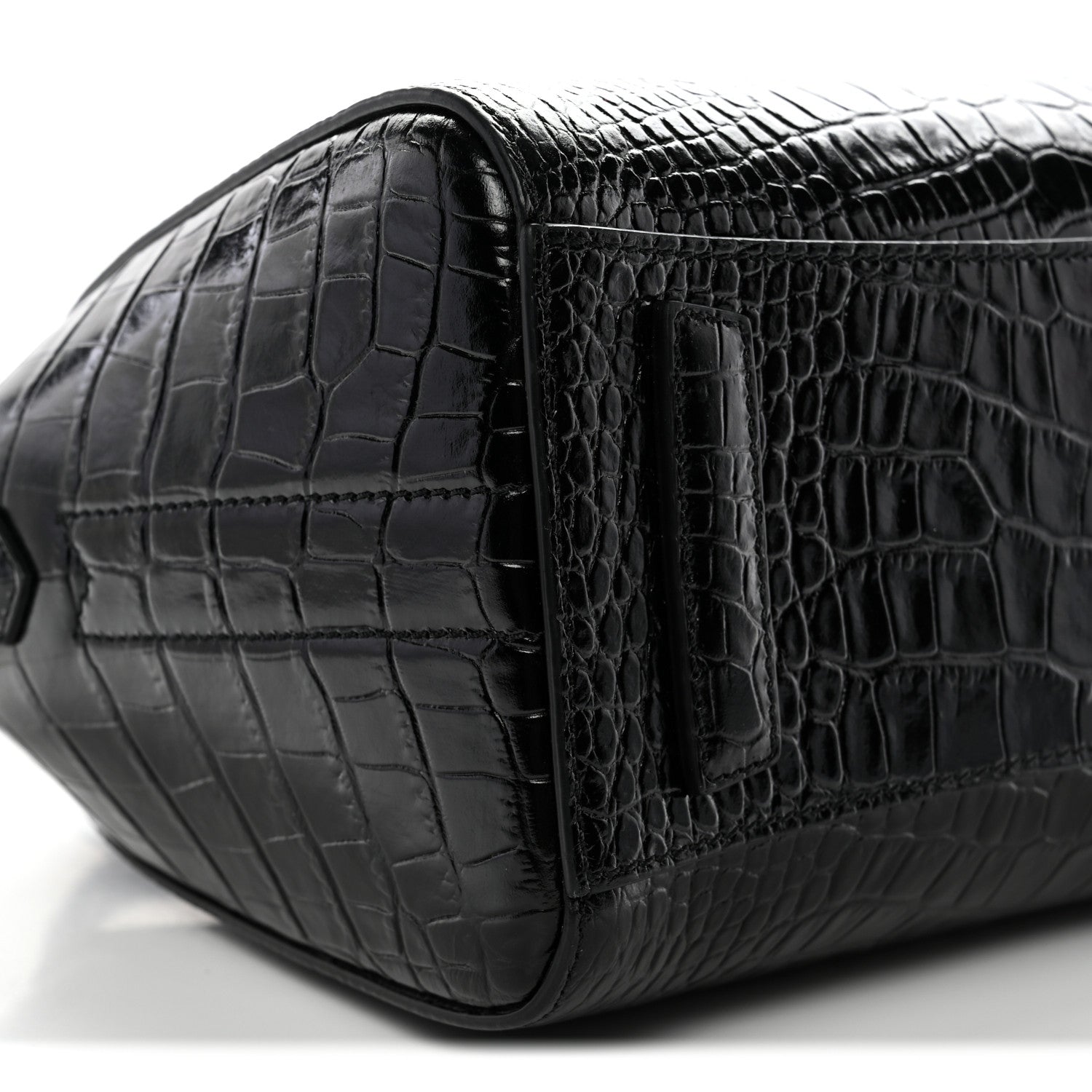 Givenchy Calfskin Crocodile Embossed Mini Antigona Black 9 of 10