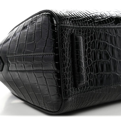 Givenchy Calfskin Crocodile Embossed Mini Antigona Black 9 of 10