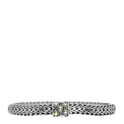John Hardy Sterling Silver 18K Yellow Gold 6.5mm Jaisalmer Classic Chain Dot Bracelet 1 of 4