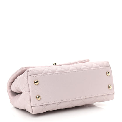 Chanel Caviar Quilted Mini Coco Handle Flap Lilas Lilac 4 of 13