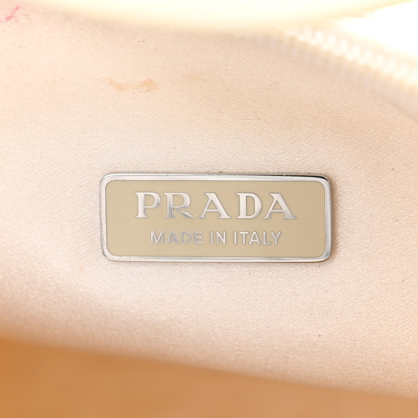 Satin Crystal Mini Re-Edition 2000 Bag White