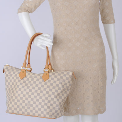 Louis Vuitton Damier Azur Saleya MM 2 of 7