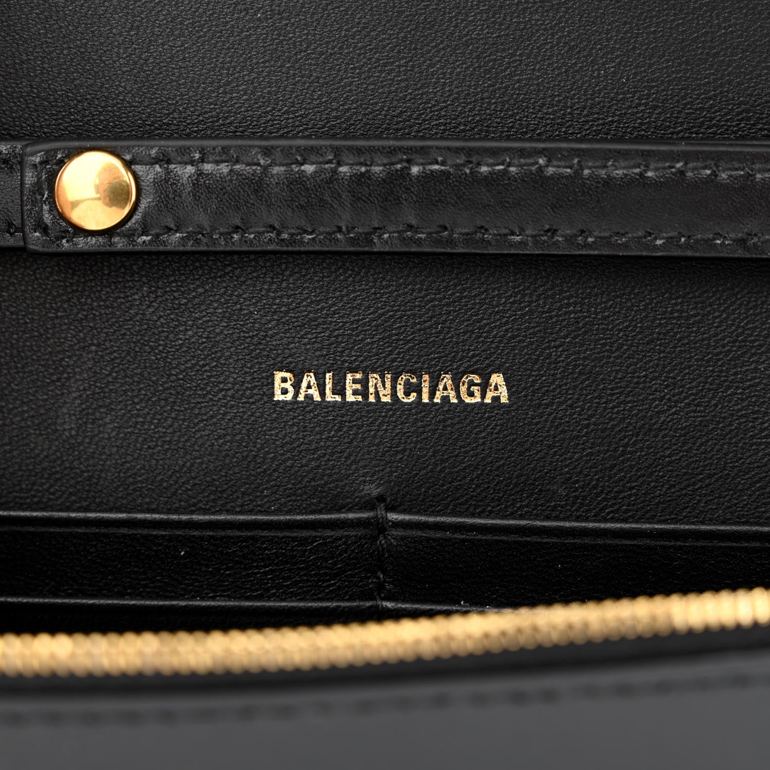 Balenciaga Shiny Box Calfskin Hourglass Chain Bag Black 7 of 12