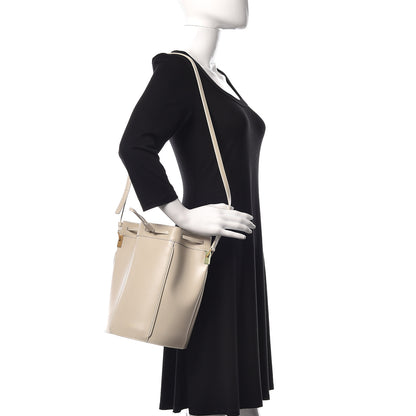 Saint Laurent Smooth Calfskin Medium Talitha Bucket Bag Vintage White 2 of 8