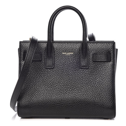 Saint Laurent Grained Calfskin Nano Sac De Jour Black 1 of 7