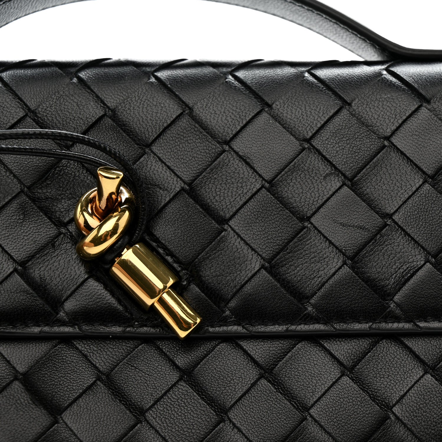 Bottega Veneta Nappa Intrecciato Long Andiamo Top Handle Clutch Black 9 of 10