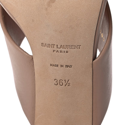 Saint Laurent Calfskin LouLou 70 Mules 36.5 Nude 6 of 9