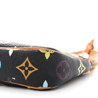Louis Vuitton Monogram Multicolor Pochette Accessories Black 10 of 10