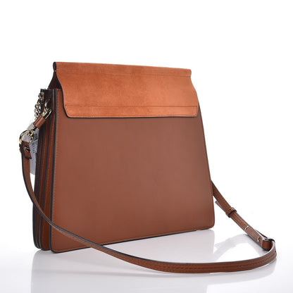 Chloe Suede Calfskin Medium Faye Shoulder Bag Tobacco 3 of 7