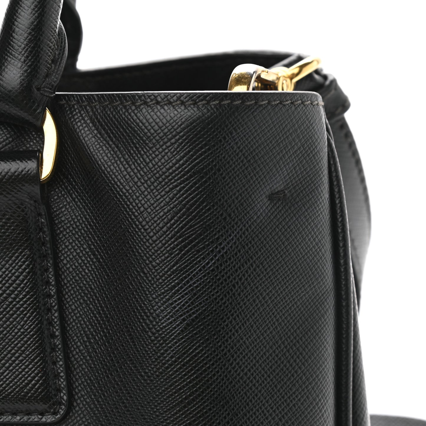 Saffiano Lux Medium Tote Black