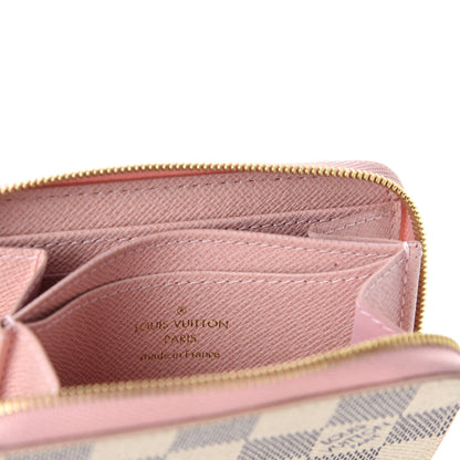 Louis Vuitton Damier Azur Zippy Coin Purse Rose Ballerine 6 of 8