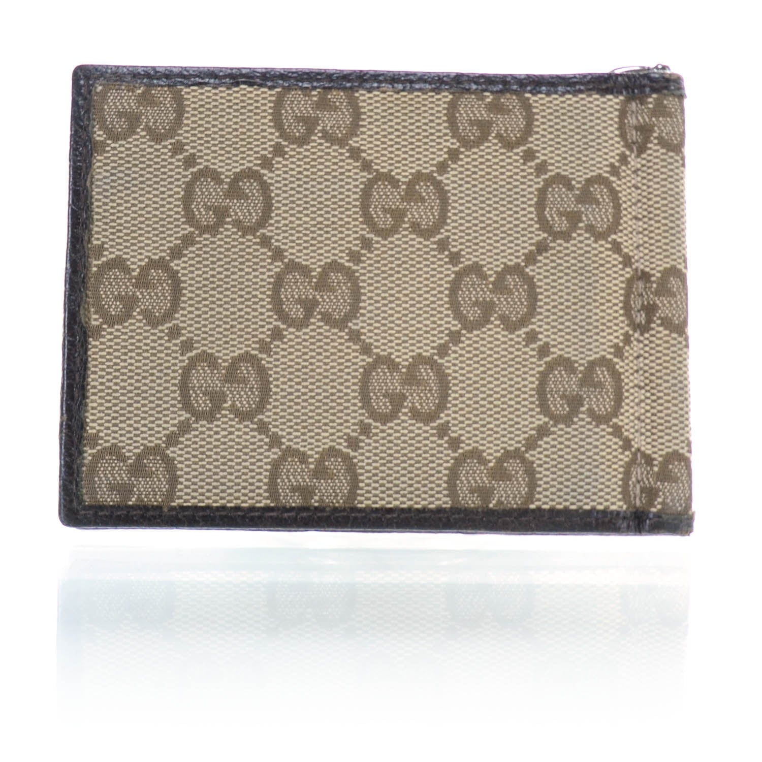 Gucci Mens Monogram Bi-Fold Wallet Ebony 2 of 8