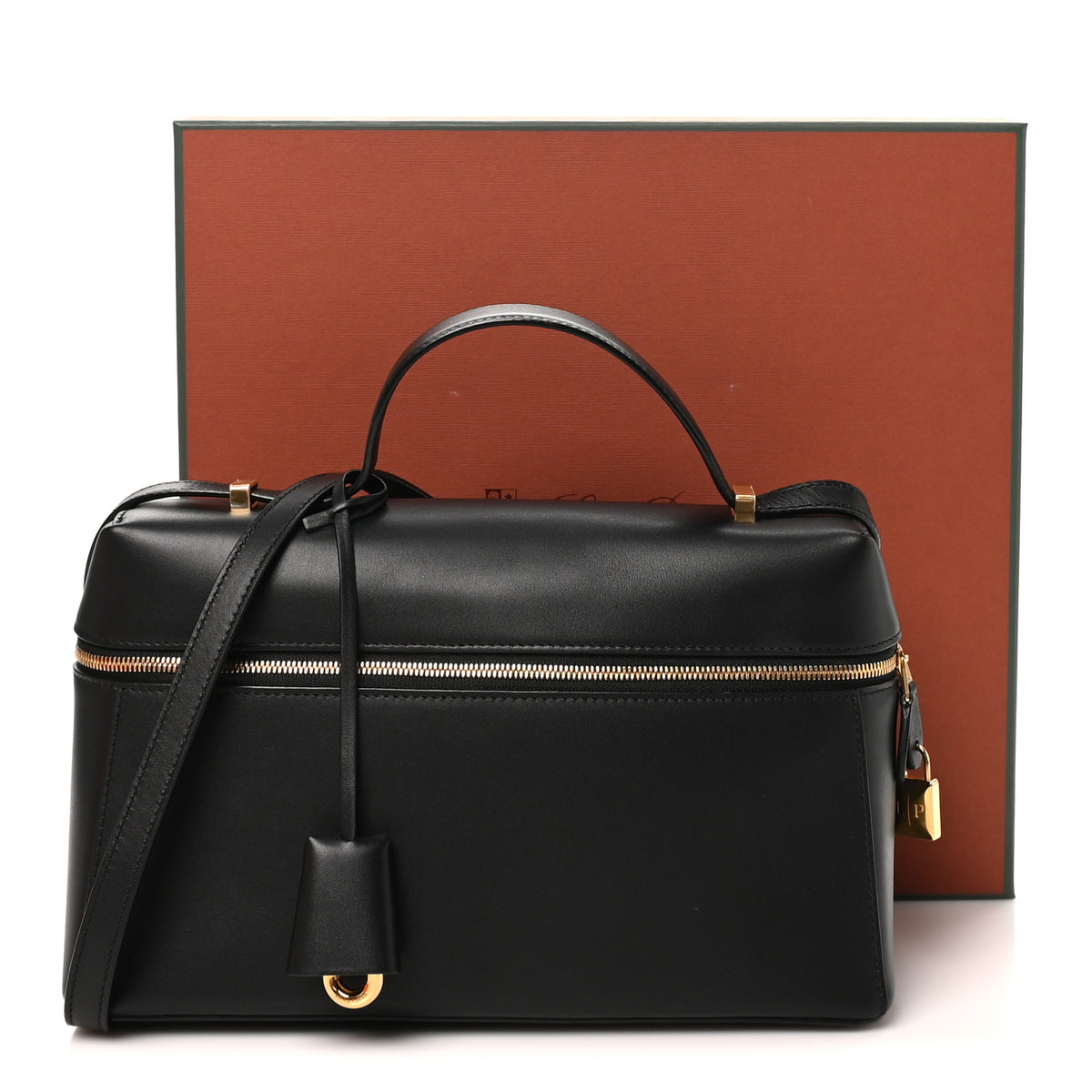 Loro Piana Calfskin Extra Bag L27 Black 10 of 10
