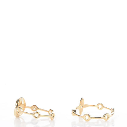 Louis Vuitton 18K Gold Diamond Monogram Idylle Blossom Ring Set 53 6.5 4 of 5
