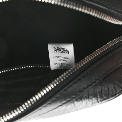 MCM Visetos Camera Crossbody Bag Black 6 of 9