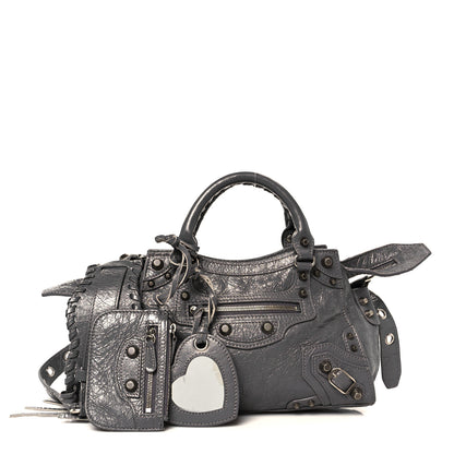 Balenciaga Agneau Arena Neo Cagole Handbag XS Dark Grey 3 of 11