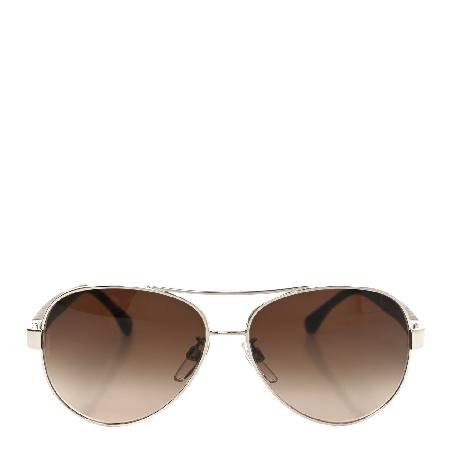 Lambskin Quilted CC Aviator Sunglasses 4195-Q-A Brown