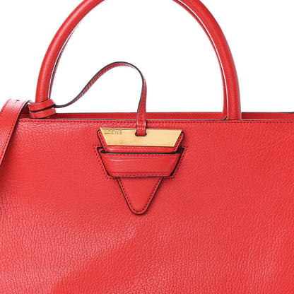 Loewe Goatskin Barcelona Top Handle Tote Red 7 of 9