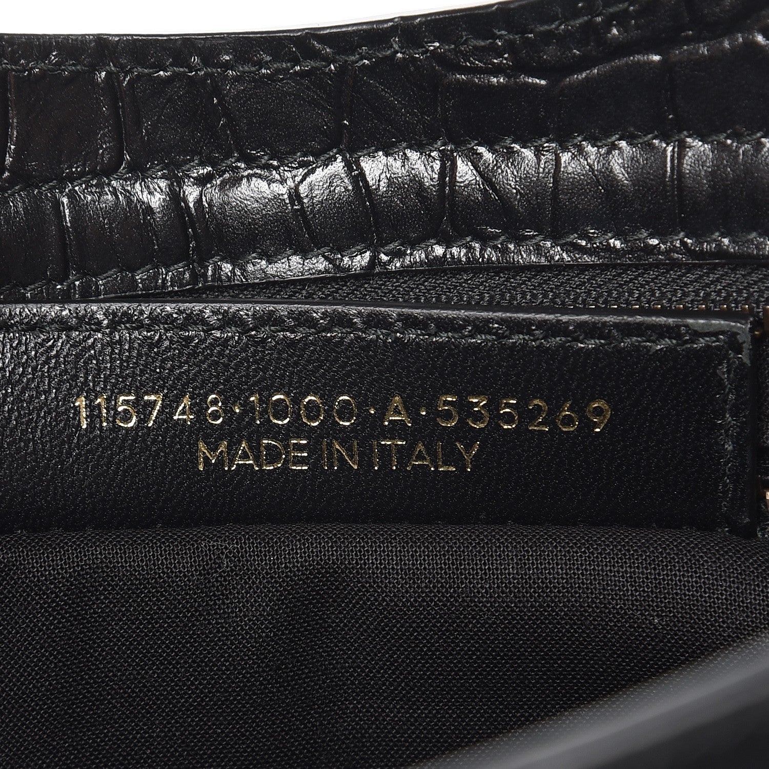 Balenciaga Calfskin Crocodile Embossed Classic Hardware City Black 7 of 8