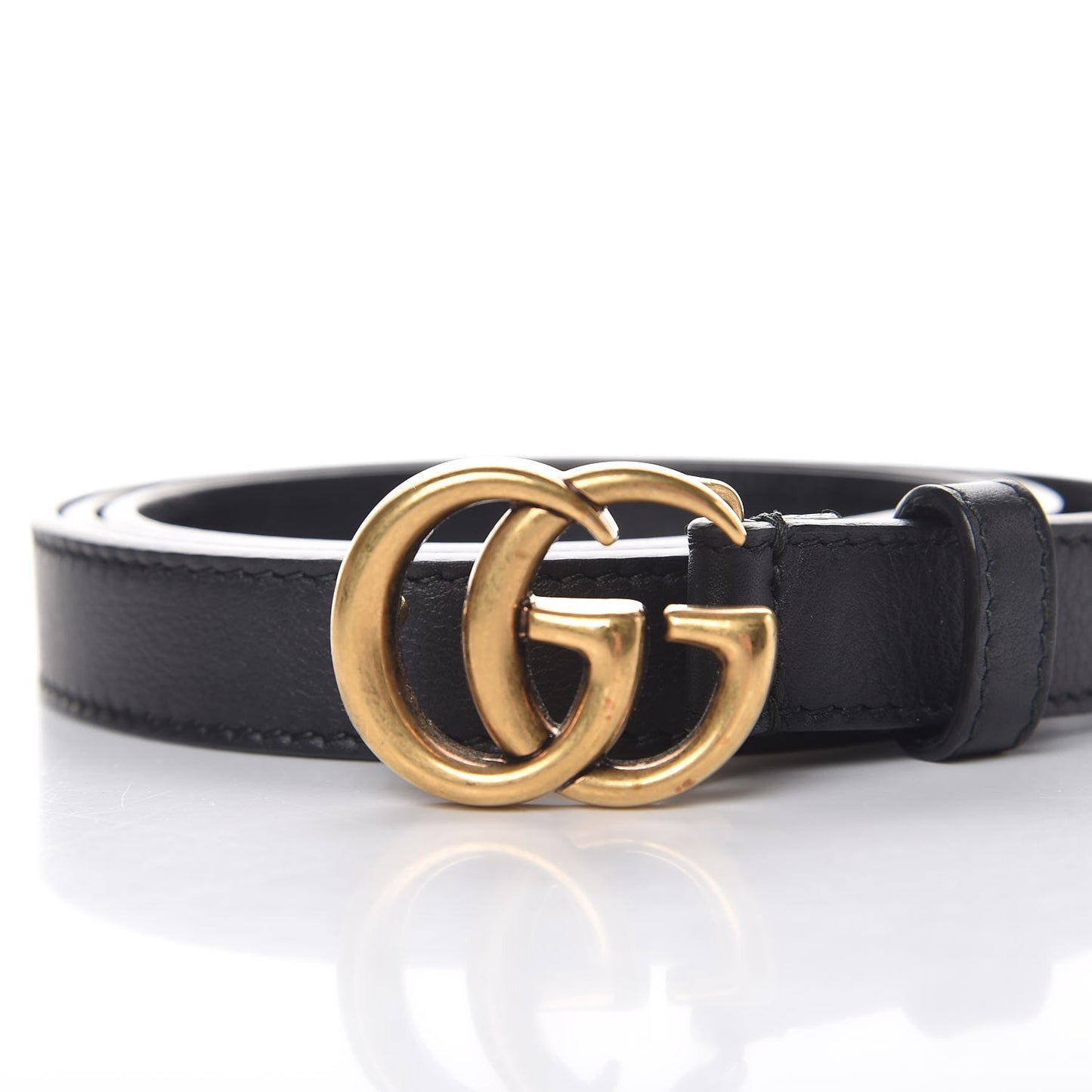 Calfskin Double G 20mm Belt 95 38 Black
