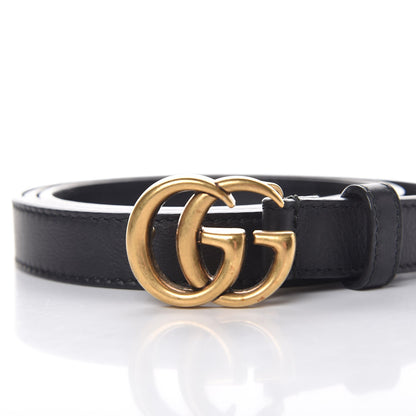 Gucci Calfskin Double G 20mm Belt 95 38 Black 6 of 8