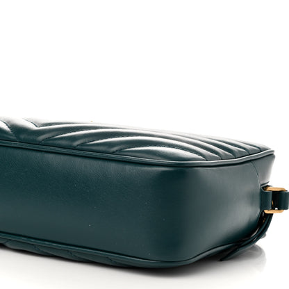 Saint Laurent Calfskin Matelasse Monogram Lou Camera Bag Sea Turquoise 10 of 12