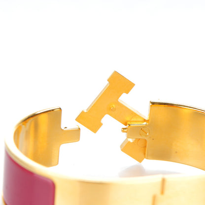 Hermes Enamel Wide Clic Clac H Bracelet GM Bourgogne 5 of 6