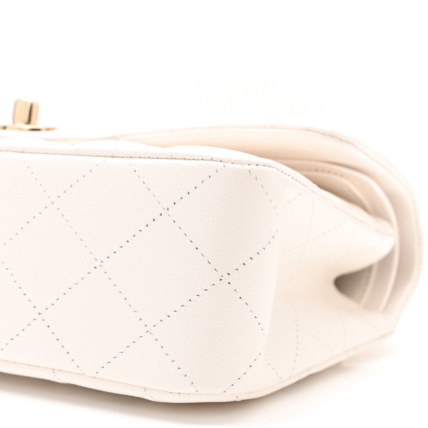 Chanel Caviar Quilted Small Double Flap White 10 of 11