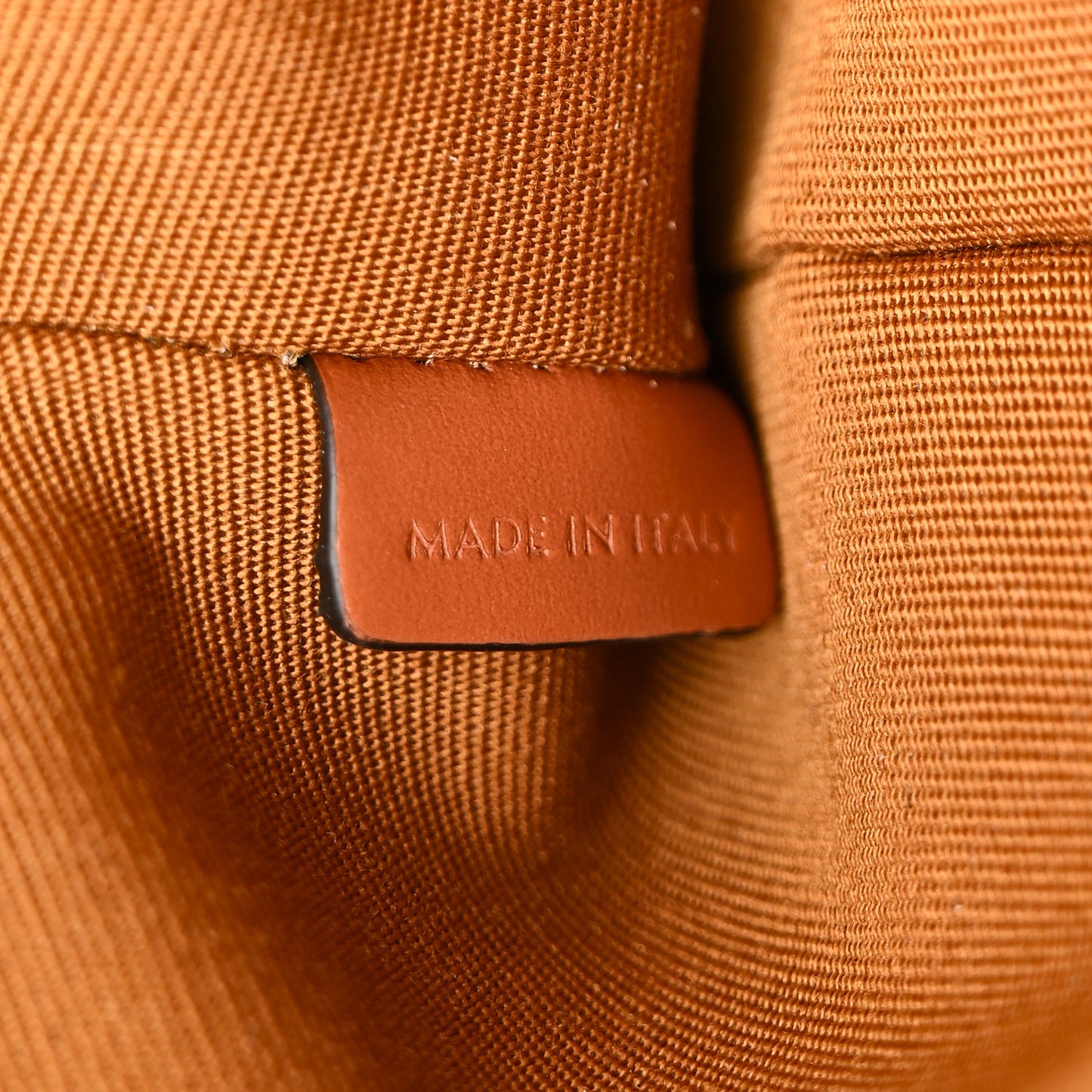 Triomphe Calfskin Long Pouch With Strap Tan
