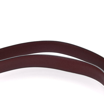 Chanel Calfskin CC Reversible Belt 95 Black Burgundy 5 of 6