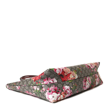 Gucci GG Supreme Monogram Blooms Large Reversible Tote Beige Multicolor Dry Rose 3 of 14