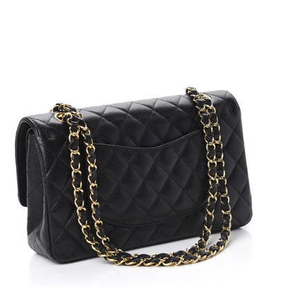 Chanel Caviar Quilted Medium Double Flap Black 3 of 10