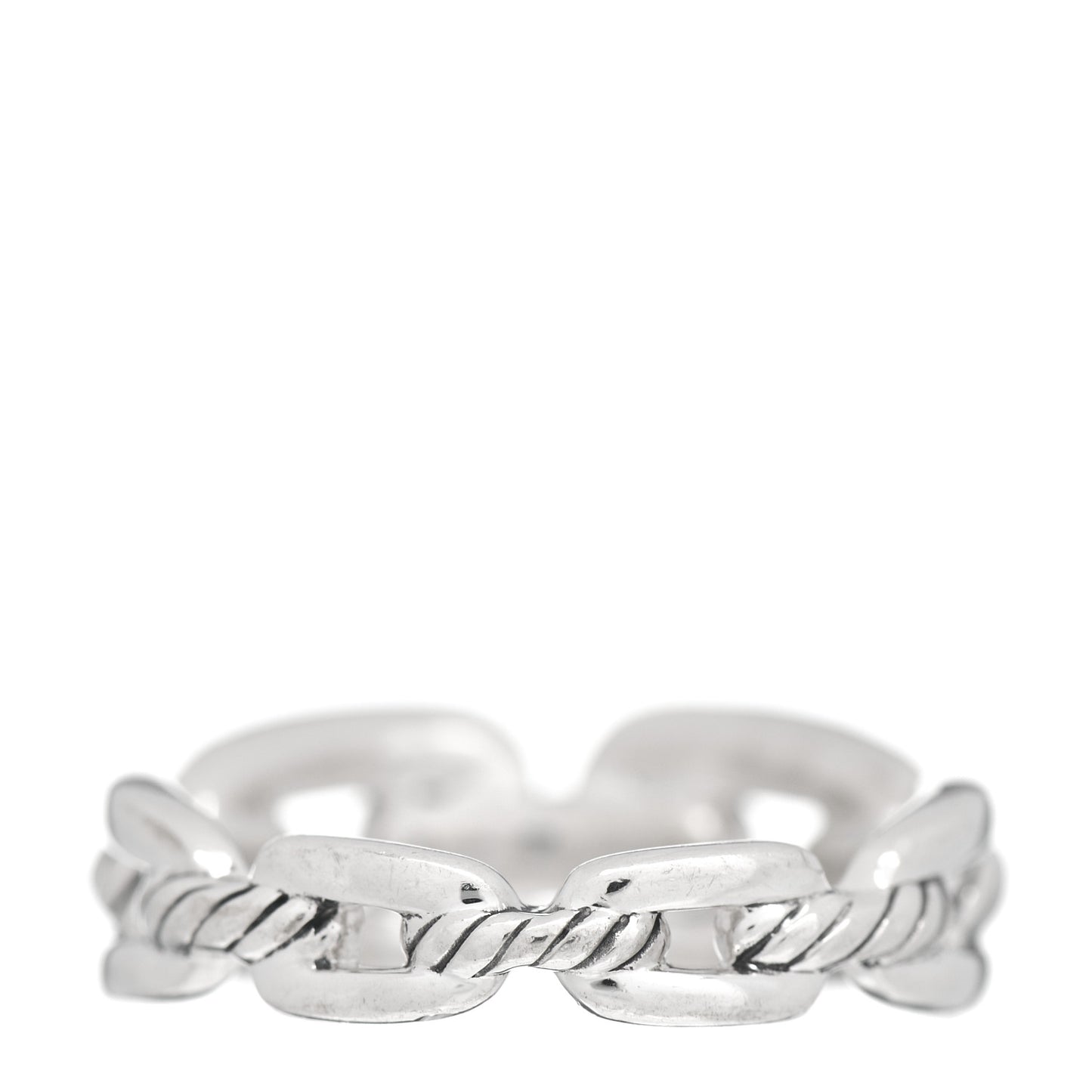 Sterling Silver 8mm Wellesley Link Ring 54 7