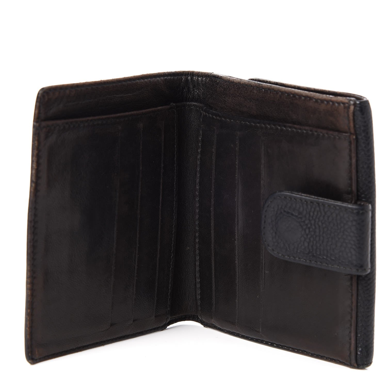 Chanel Caviar Timeless CC Compact French Wallet Black 5 of 10