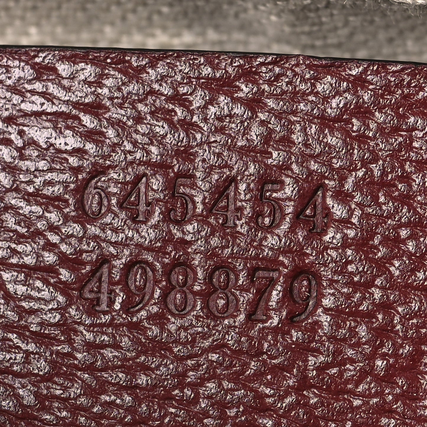 Monogram Textured Dollar Calfskin Small Horsebit 1955 Shoulder Bag Sahara Rubino Chardonnay