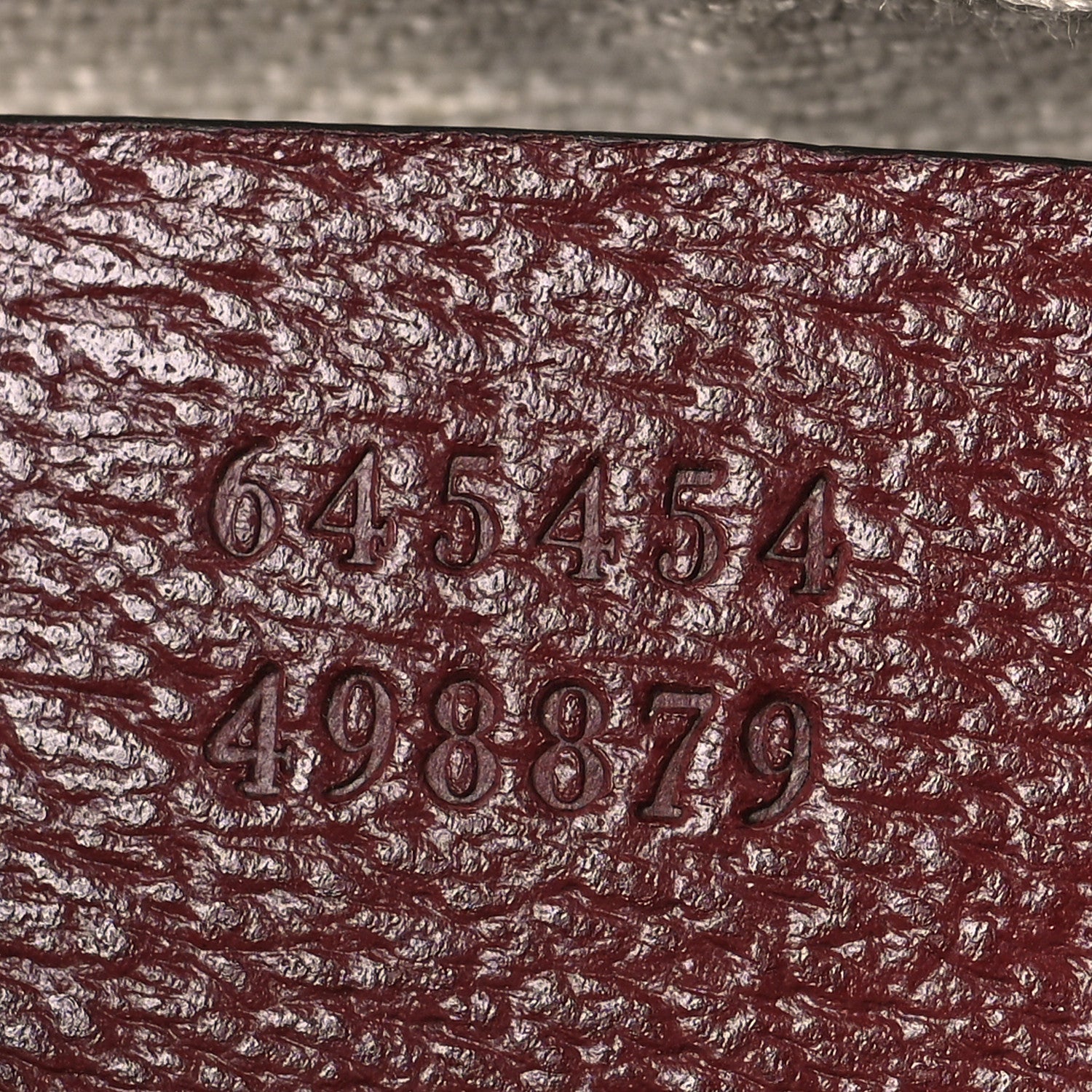 Gucci Monogram Textured Dollar Calfskin Small Horsebit 1955 Shoulder Bag Sahara Rubino Chardonnay 7 of 7