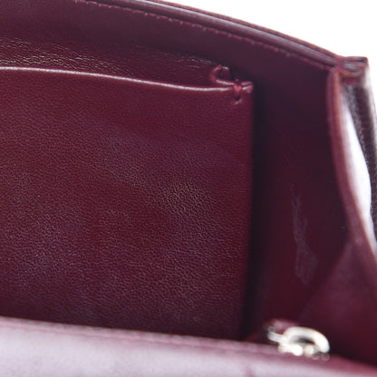Christian Dior Calfskin Medium Diorama Flap Bag Burgundy 14 of 14