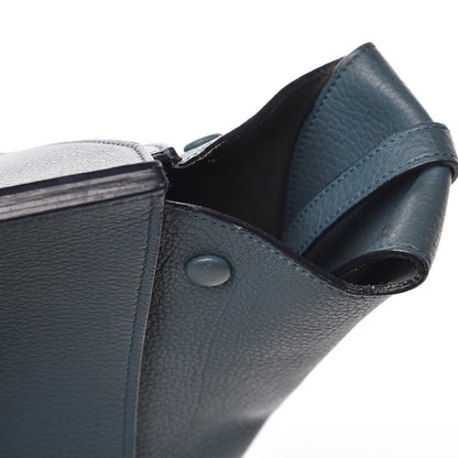 Celine Grained Calfskin Small Tie Knot Tote Denim 10 of 14