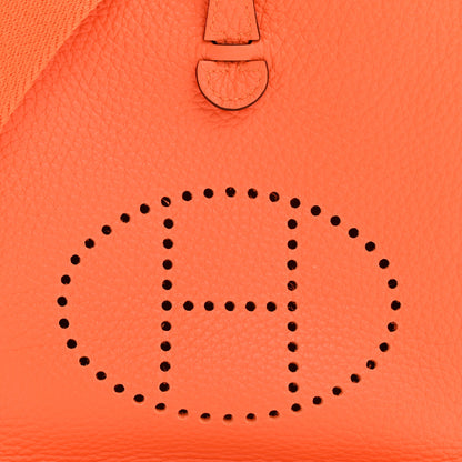 Hermes Taurillon Clemence Evelyne TPM Orange Minium 8 of 11