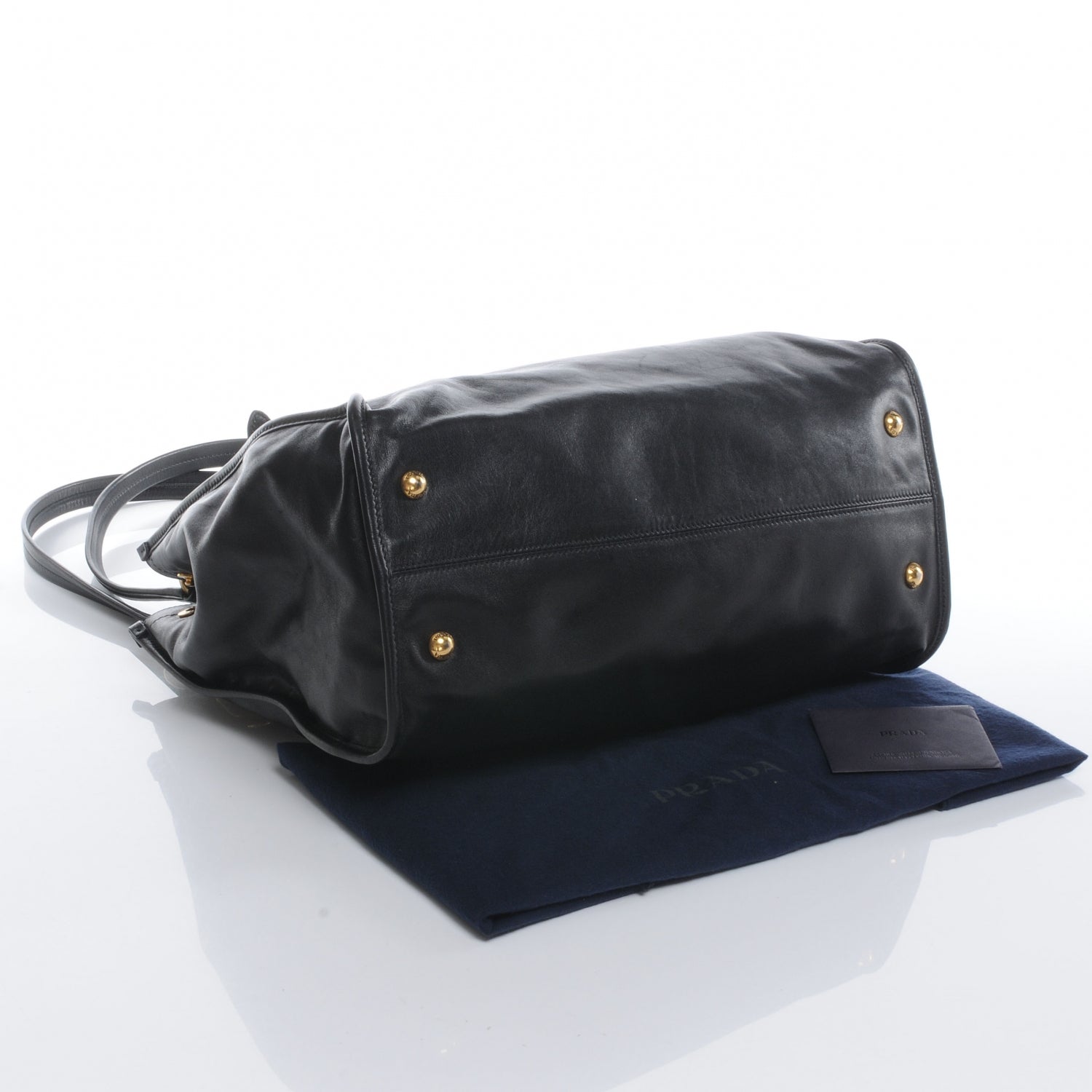 Prada Soft Calf Shoulder Bag Nero Black 5 of 9