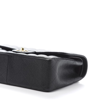 Chanel Caviar Quilted Jumbo Double Flap Black 9 of 11