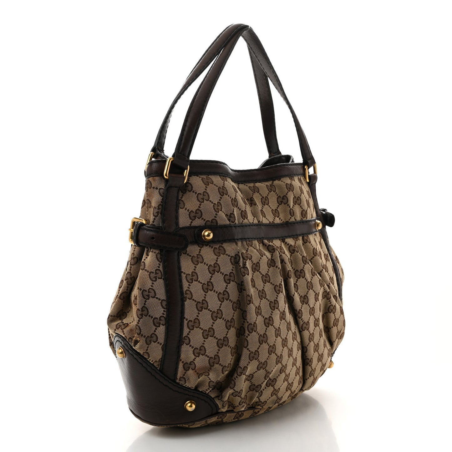 Monogram Large Jockey Tote Dark Brown