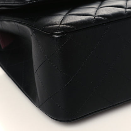 Chanel Lambskin Quilted Jumbo Double Flap Black 7 of 9