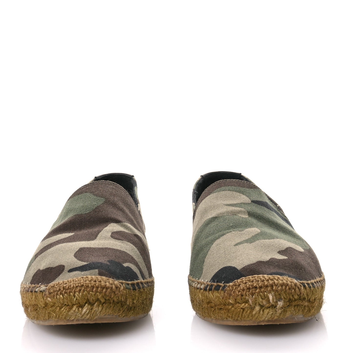 Canvas Camouflage Espadrilles 42 Kaki Black