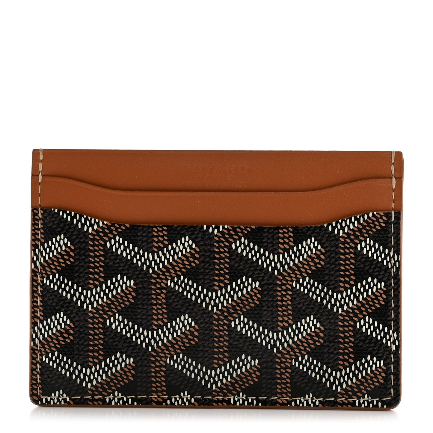 Goyardine Saint Sulpice Card Holder Black Gold