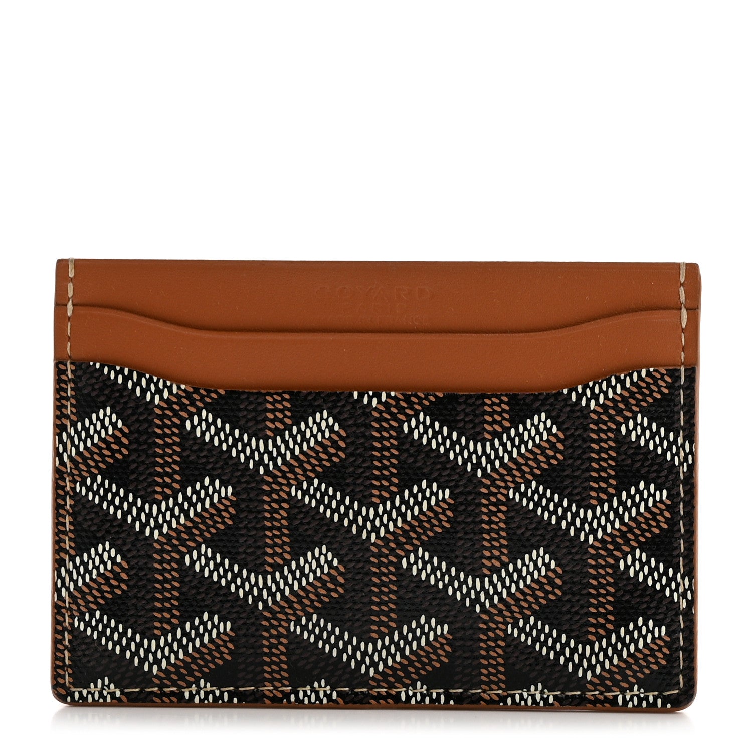 Goyard Goyardine Saint Sulpice Card Holder Black Gold 1 of 7