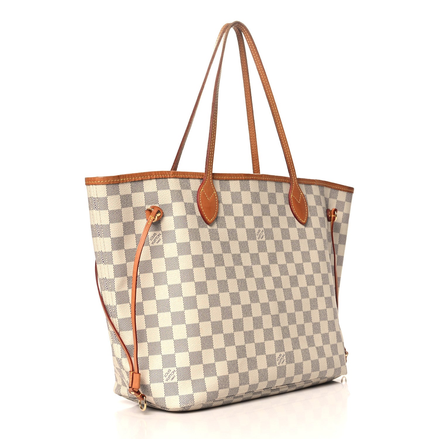 Louis Vuitton Damier Azur Neo Neverfull MM Rose Ballerine 4 of 12