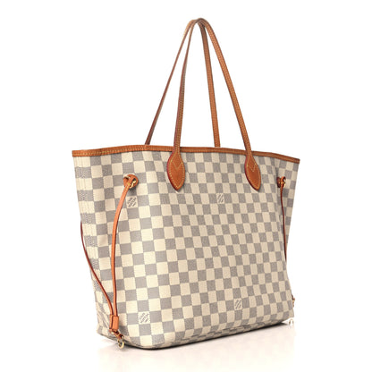 Louis Vuitton Damier Azur Neo Neverfull MM Rose Ballerine 4 of 12