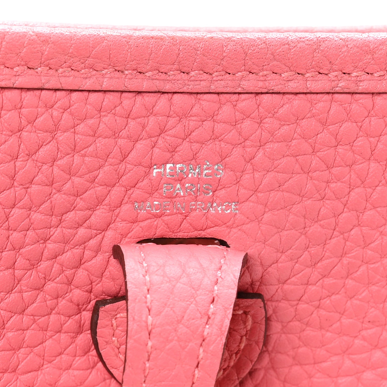 Hermes Taurillon Clemence Amazone Evelyne TPM Rose Azalee Rouge Pivoine 6 of 10